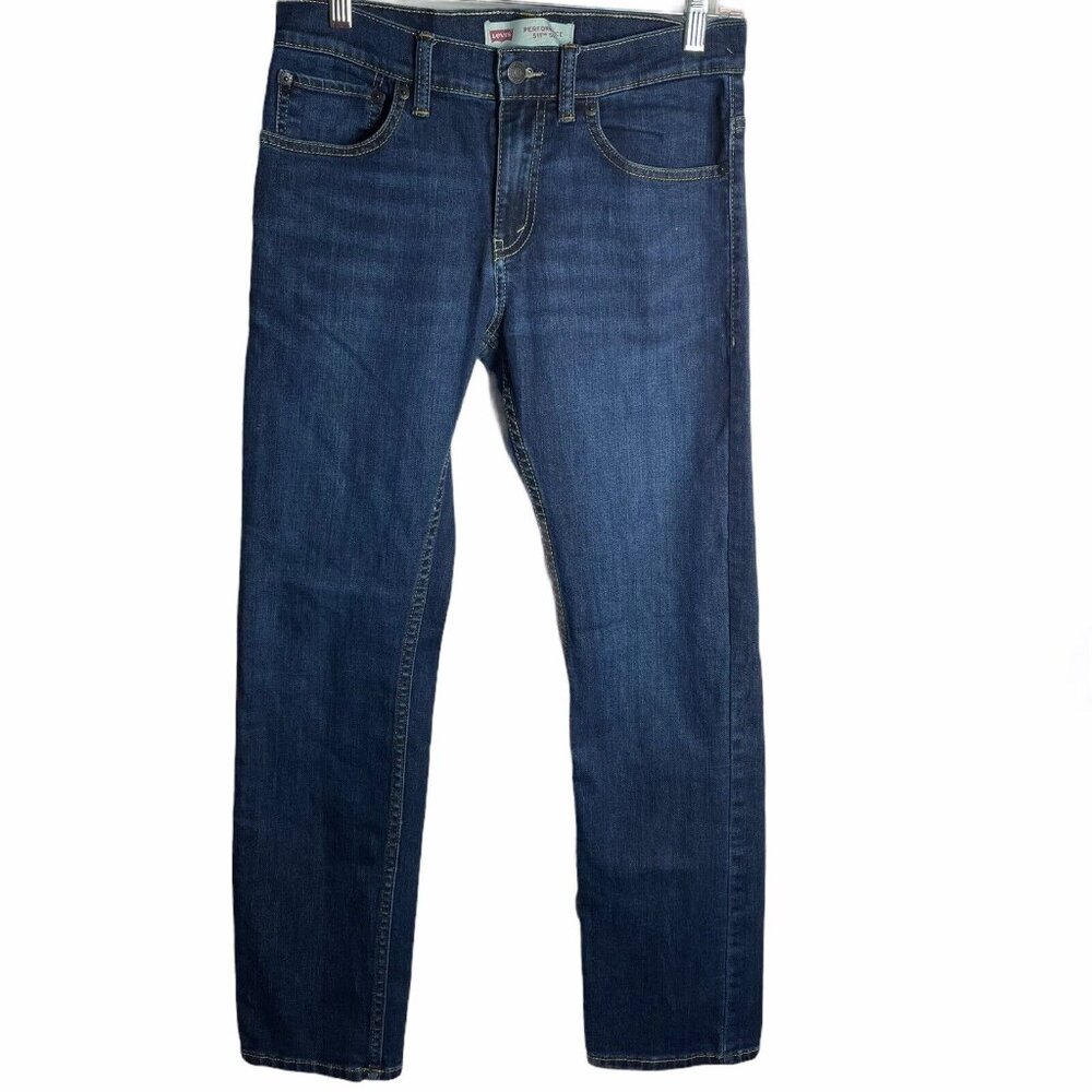 Levis Performance 511 Slim Boy’s 16 Reg 28 X 28 Blue Jeans Dark Denim